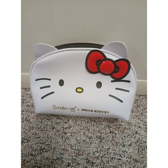 Handbags - Creme Shop x Hello Kitty Makeup Cosmetics Travel Bag Pouch Case Red Bow Zip